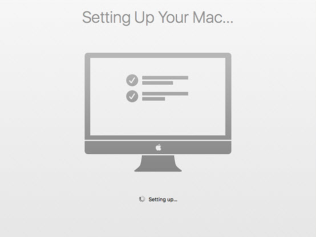 تم تعليق إعداد رسالة Mac